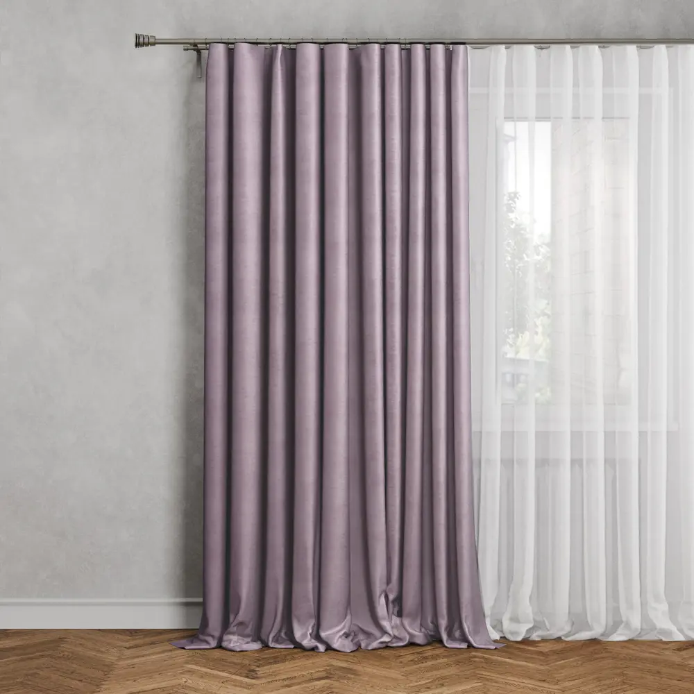 Штора на ленте Soft 160x280 см цвет розовый 89376227 STLM-2149441 MIAMOZA 
