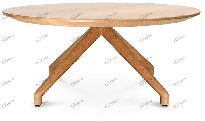 Wagner Круглый деревянный журнальный столик для гостиной W-table sun-id-1421465