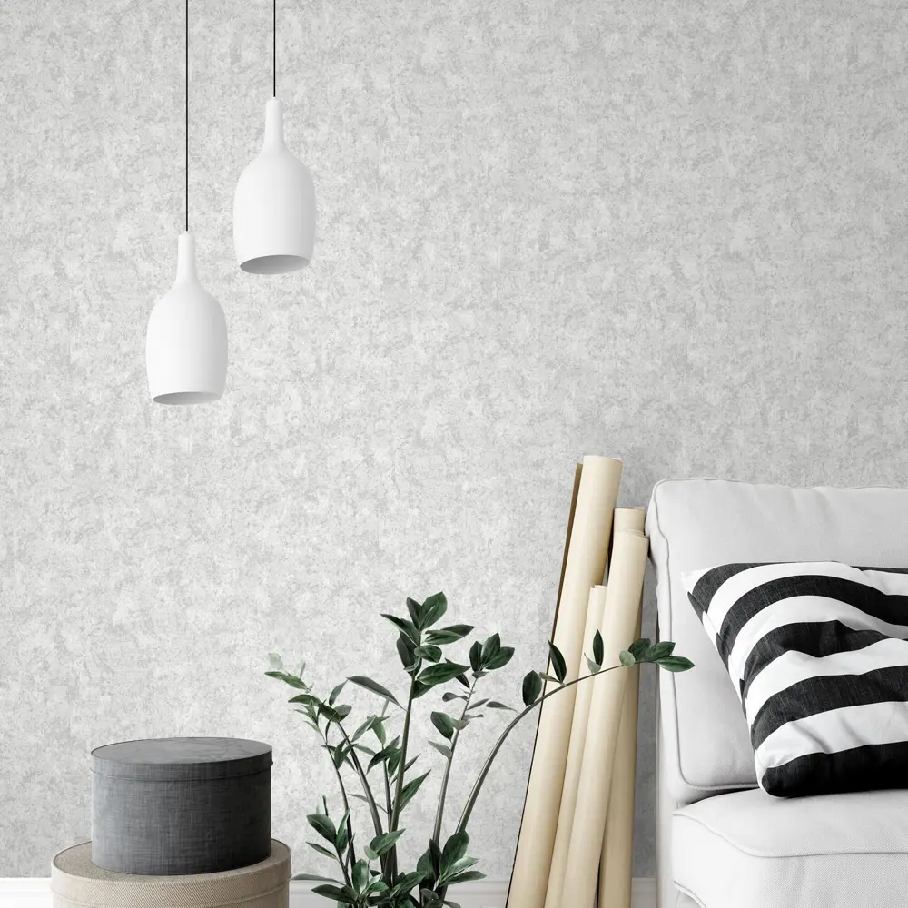 Erismann Standart: серые флизелиновые обои для стильного интерьера 89347349 STLM-0815198 - Вид №3