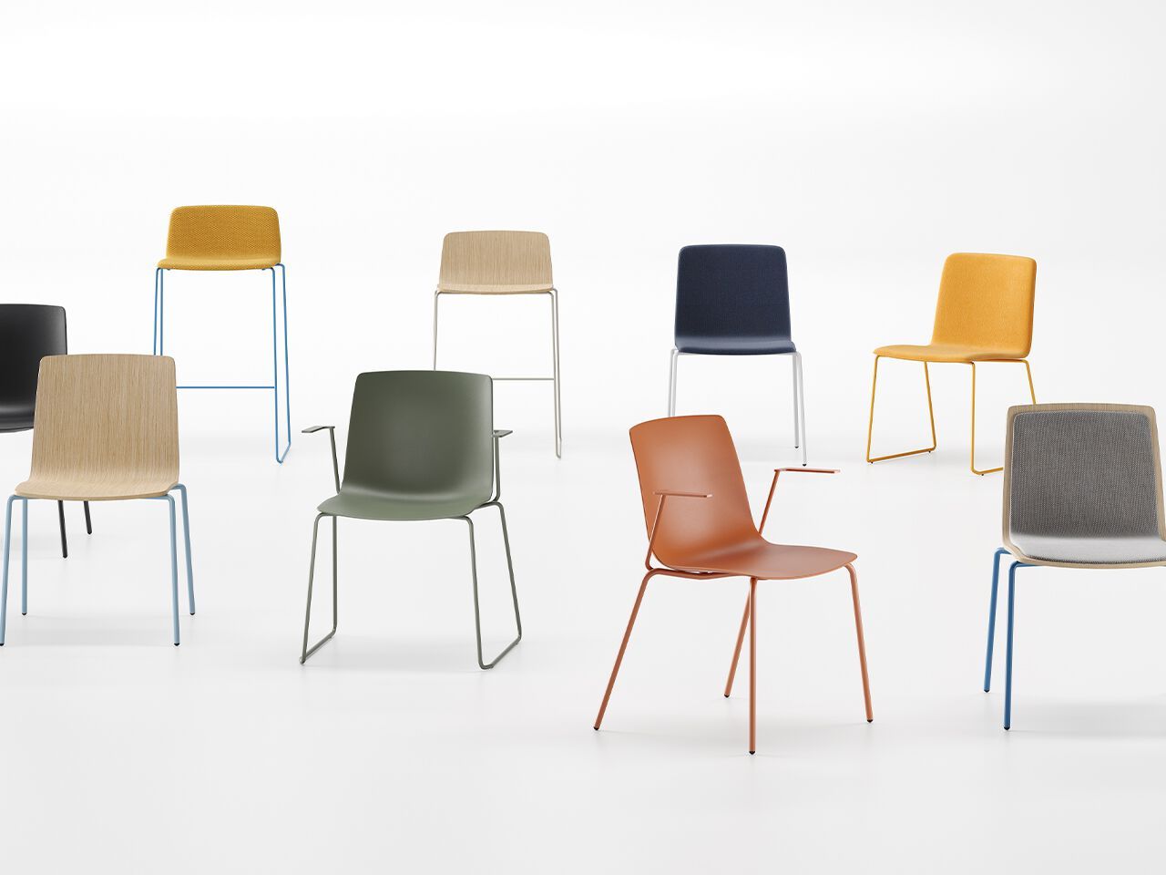 Пластиковый штабелируемый стул FREZZA Yo Plastic ARCH-00043836 - Вид №1