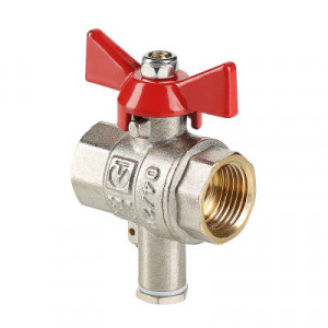 VT.247.N.04 Кран шаровой для подключения датчика температуры Valtec 1/2"