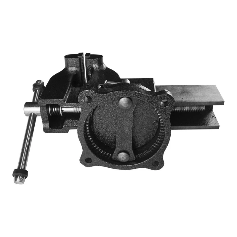 Тиски чугунные поворотные с наковальней "БОР" 200мм BERGER BG1339 Верстакофф  - Вид №1