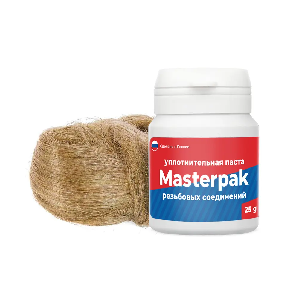 Паста уплотнительная Masterpak для воды 25 г со льном 86867019 STLM-2209590 Santreyd 