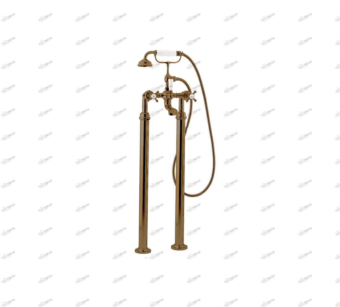 Gentry Home Смеситель для раковины мостик на 2 отверстия 200мм Mayfair Бронза GH102863