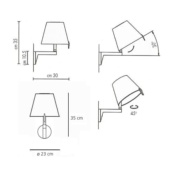 Artemide MELAMPO PARETE 0720020A бра 69019 - Вид №6