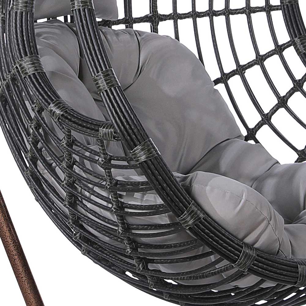 Подвесное кресло "Алиса" Dark Grey AFINA  286102 Серый  - Вид №1