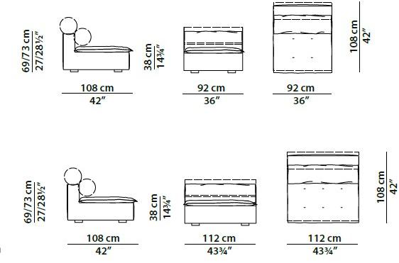 BAXTER Кожаный диван Miami sun-id-1384615 - Вид №12