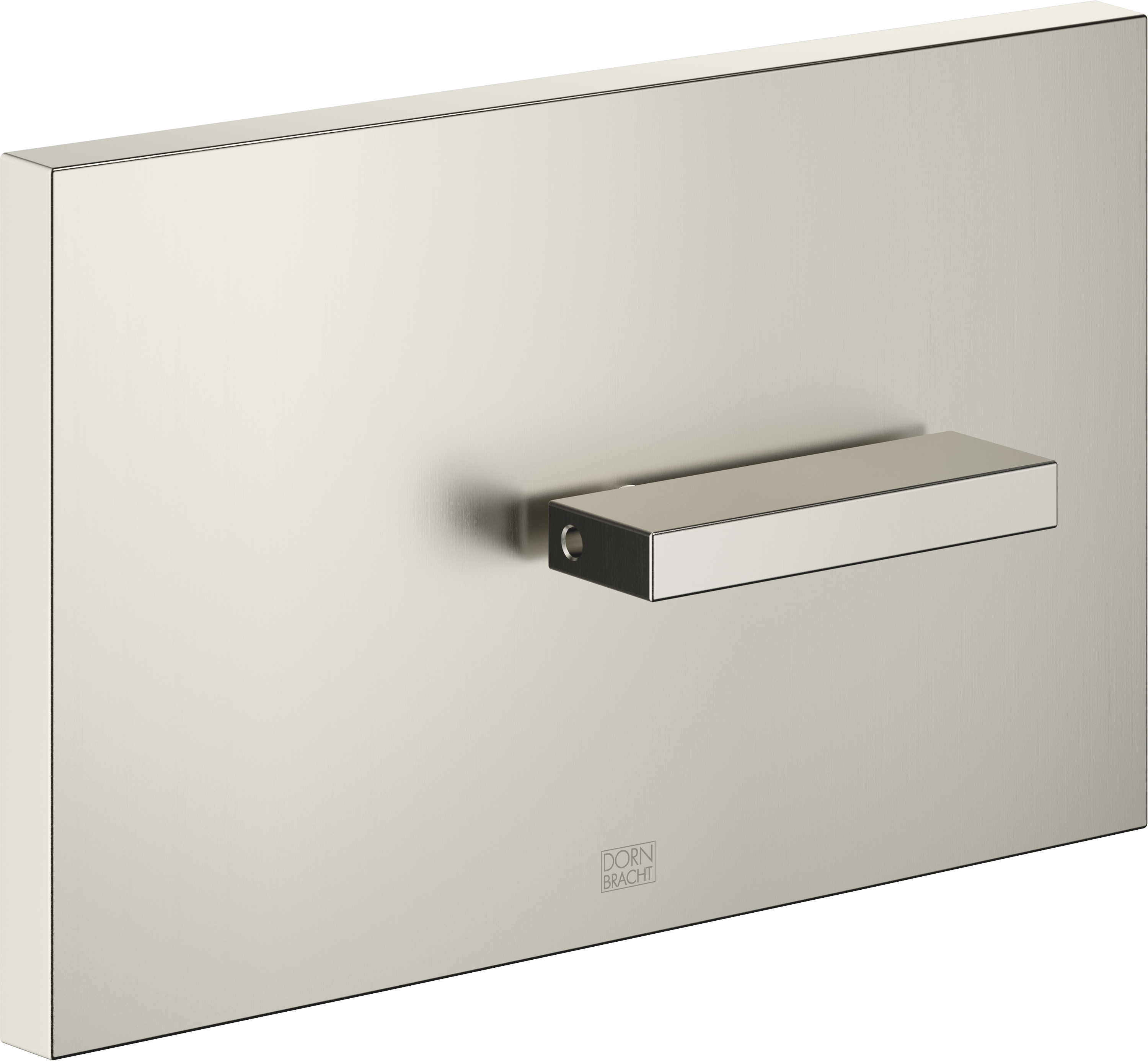 Накладка для скрытого бачка унитаза производства TeCe – матовая платина