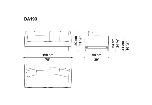 3-местный тканевый диван с полуостровом B&B Italia док ARCH-00061121 - Вид №73