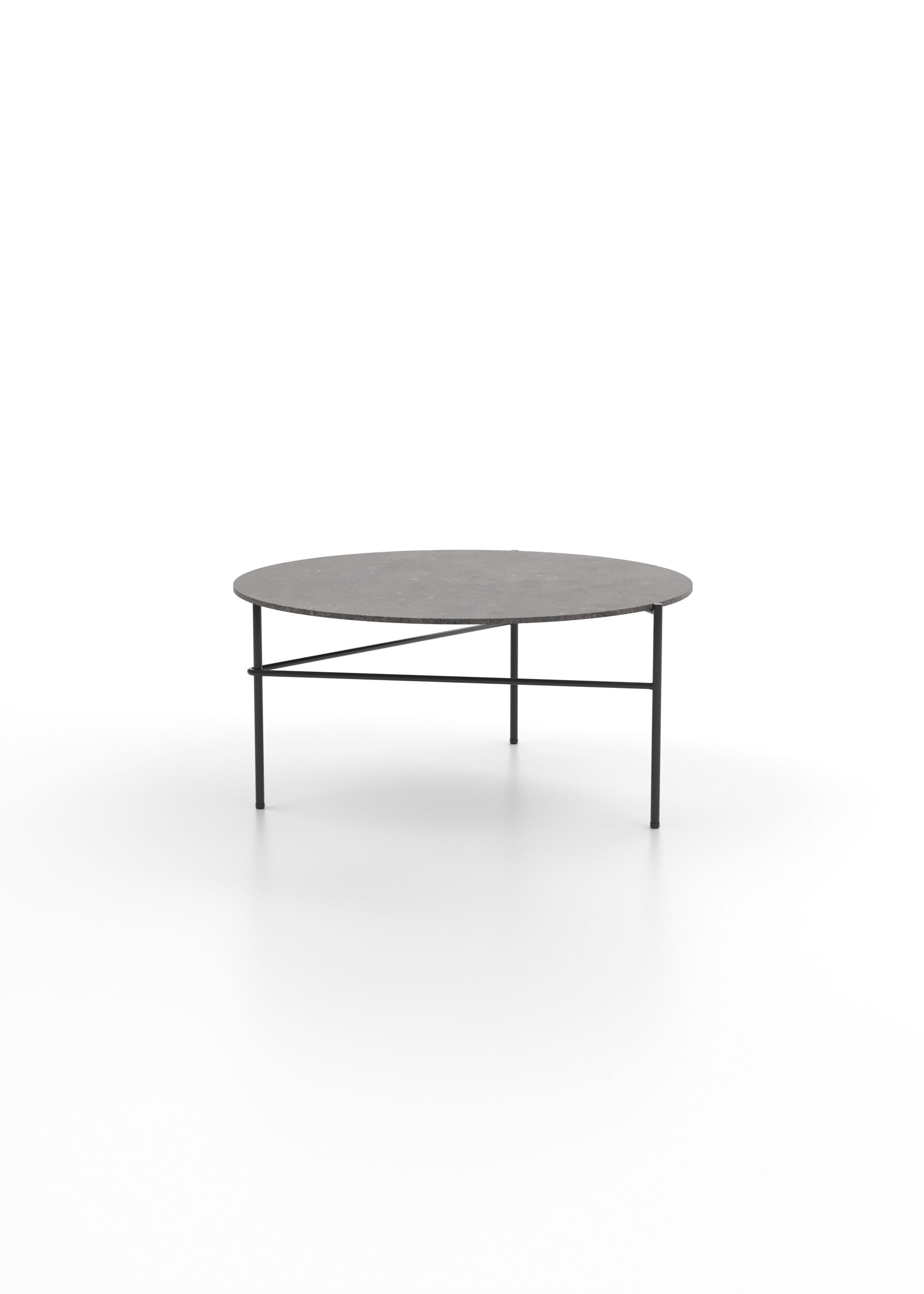 Круглый журнальный столик из Dekton® и стали Omelette Editions DOWNTOWN ARCH-00103354 - Вид №1