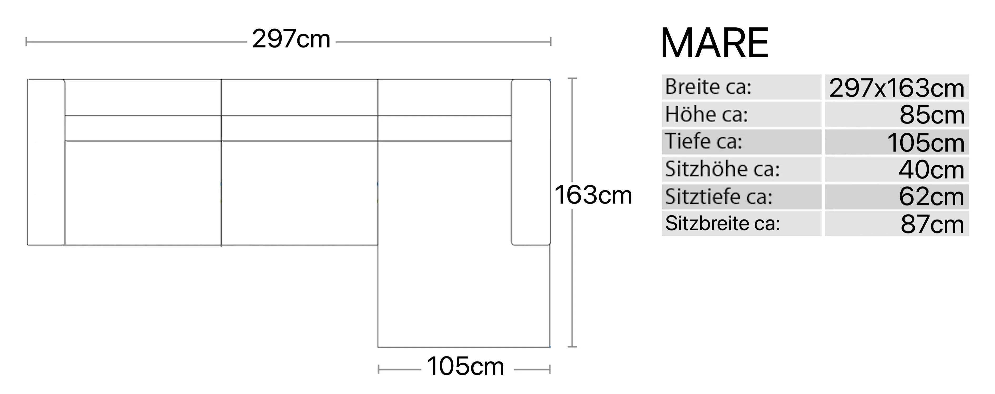Кожаный диван с полуостровом на 4 места Sofanella море ARCH-00077692 - Вид №12