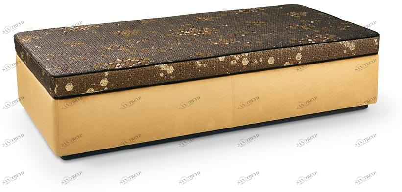 Sicis Прямоугольный кожаный пуф с обивкой Home sun-id-1444136