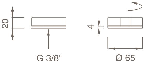 Ceadesign Кран открытия / закрытия этажа Giotto Gio 33 - Вид №1
