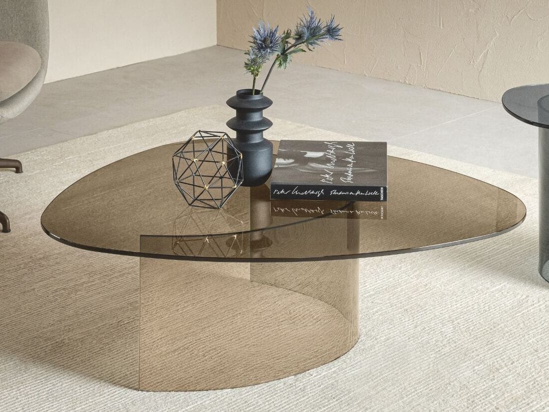 Хрустальный низкий журнальный столик RIFLESSI CRYSTAL ARCH-00134042