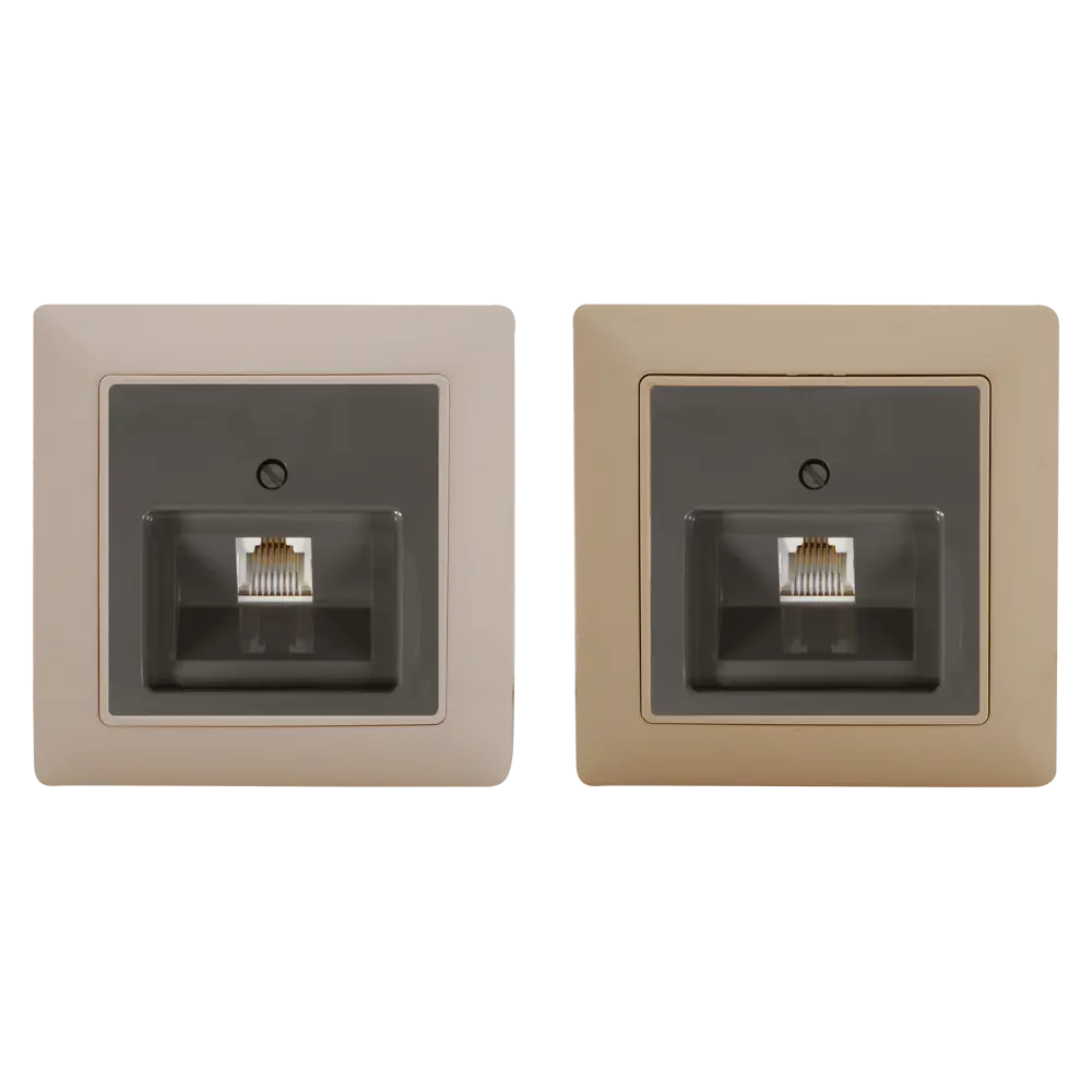 Телефонная розетка встраиваемая ABB BJB Basic 55 RJ11, цвет черный 14303088 STLM-2170293 - Вид №1
