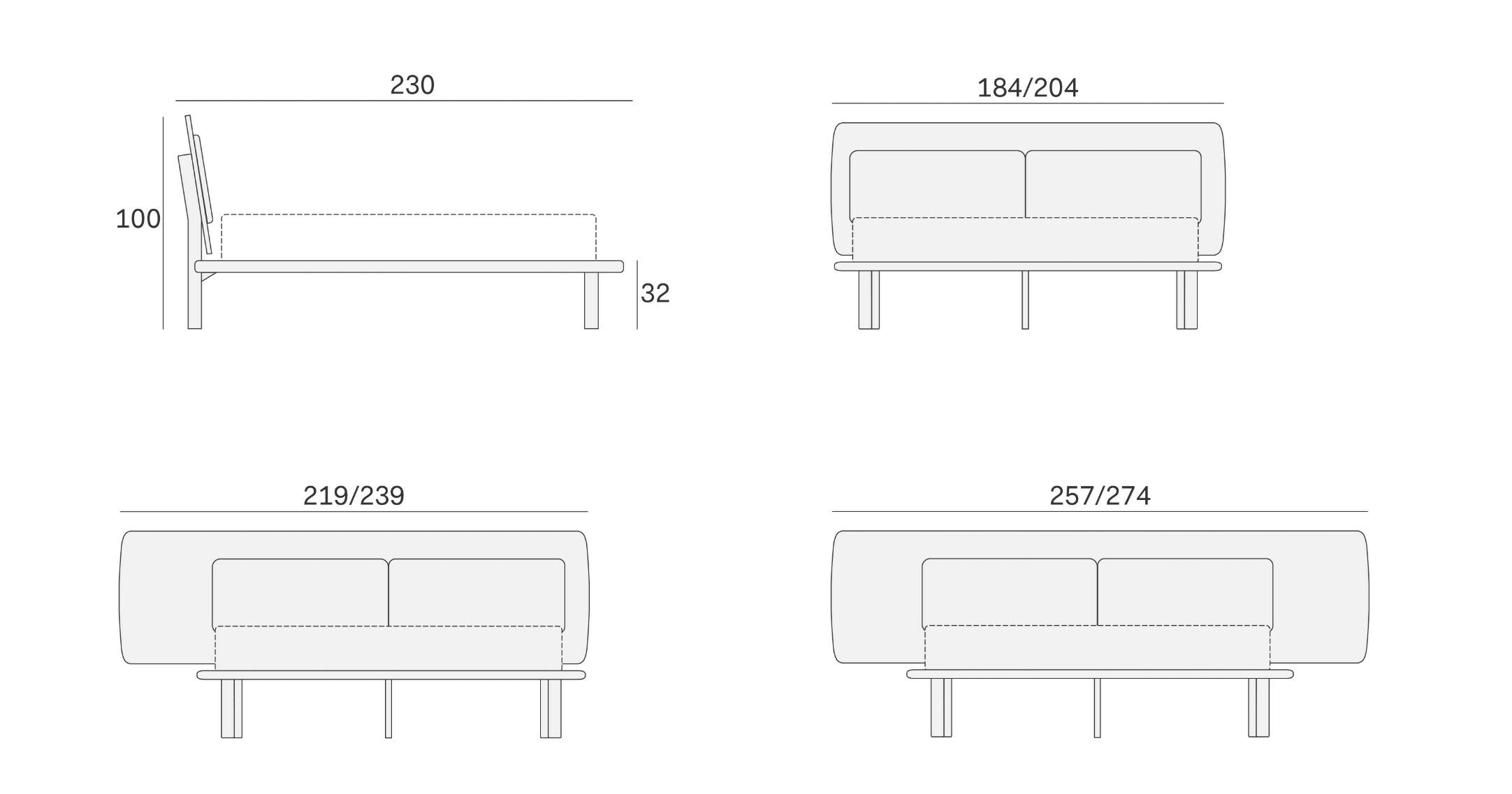 Кровать со встроенными тумбочками Novamobili MATISSE ARCH-00043873 - Вид №8