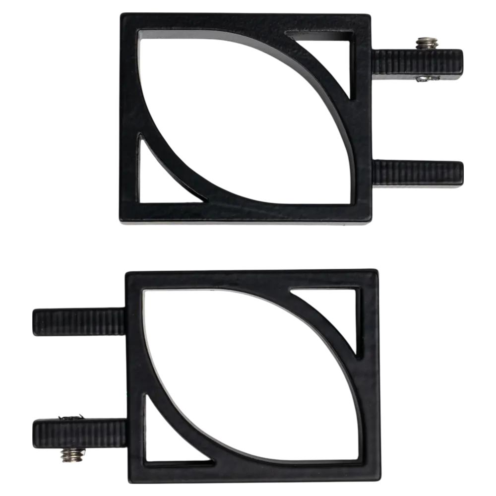 Наконечники Orbis Eco Квадро для карнизов черные 2 шт 89430883 STLM-1567158