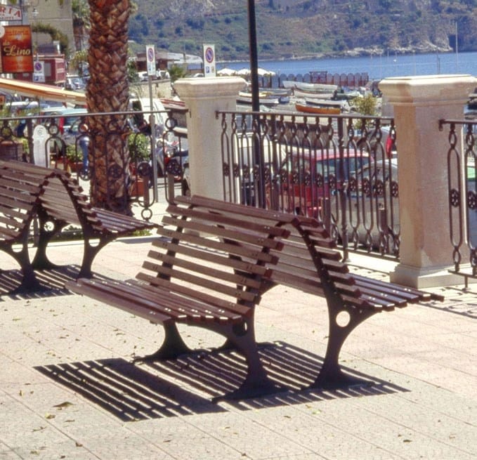 Деревянная скамья со спинкой Neri Gilia ARCH-00100315 - Вид №5