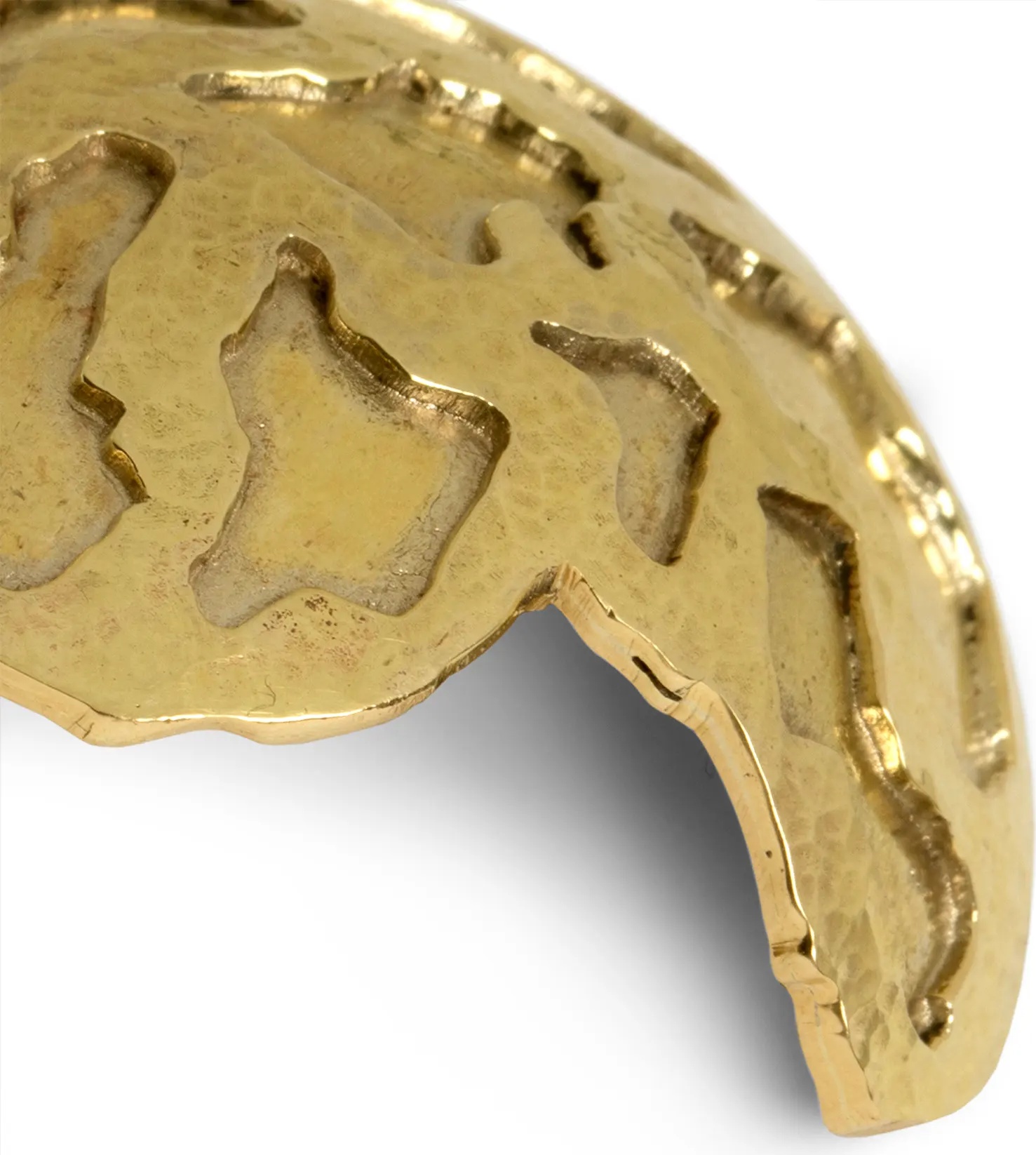 OC2021 PullCast Ручка ящика TURTLE Полированная латунь  - Вид №3