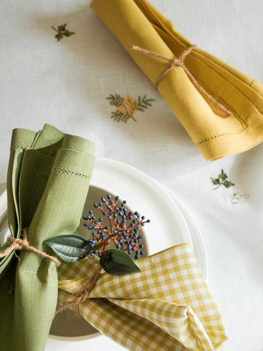 Alexandre Turpault Скатерть льняная Vert galant sun-id-1497405 - Вид №3