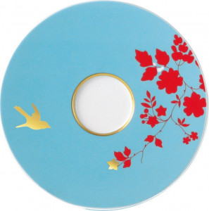 10582773 Sieger by Furstenberg Чашка чайная закругл. с блюдцем Sieger by Furstenberg "Мой фарфор! Сад императора" 200мл Фарфор, Керамика