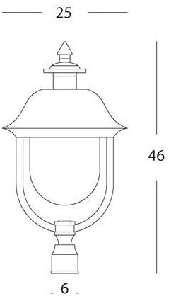 SOVIL Столбик из алюминия и меди Rustica 137/14 - 138/14 - Вид №3