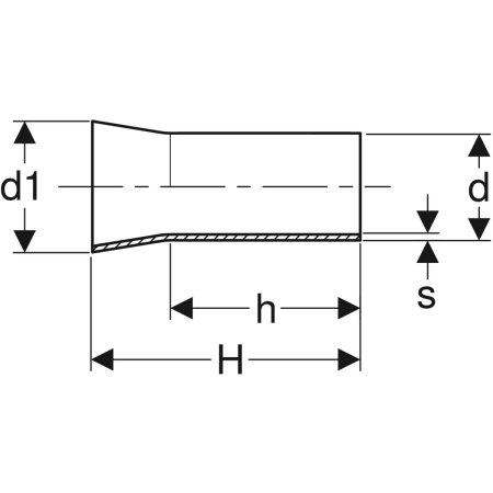 32421 Переходник Geberit Mapress из нержавеющей стали, с концевиком для сварки и гладким концевиком Geberit  - Вид №2