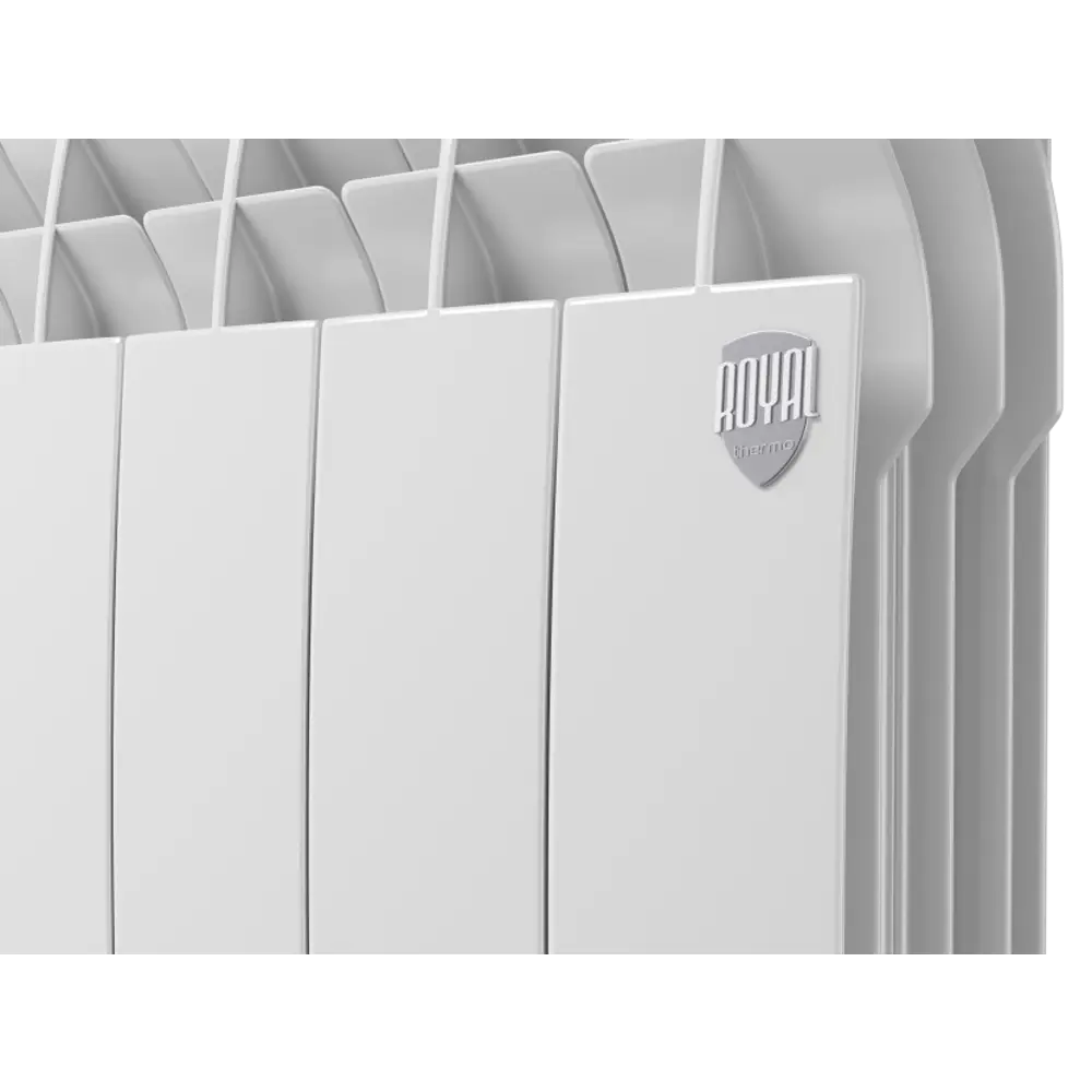 Радиатор секционный Royal Thermo Biliner Alum 500/87 6 секций боковое подключение алюминий белый 82258105 STLM-2029768 - Вид №7