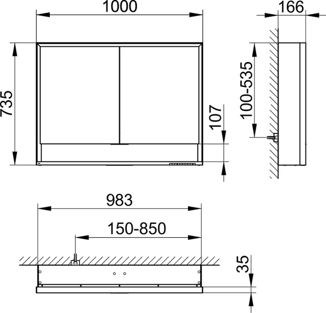 14304171303 Зеркальный шкаф KEUCO Royal Lumos - Вид №2