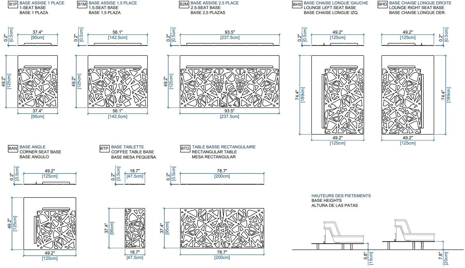 Roche Bobois Модульный модульный уличный диван Mah jong sun-id-1381718 - Вид №5
