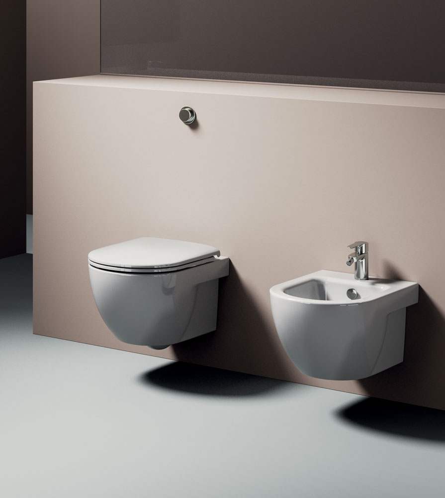 911811 Подвесной унитаз настенный Белый GSI ceramica City Италия - Вид №2