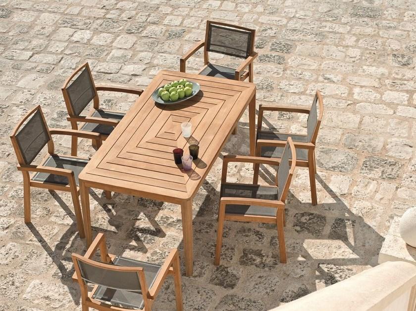 Ethimo Прямоугольный деревянный садовый стол Friends Frtr0100 - Вид №2