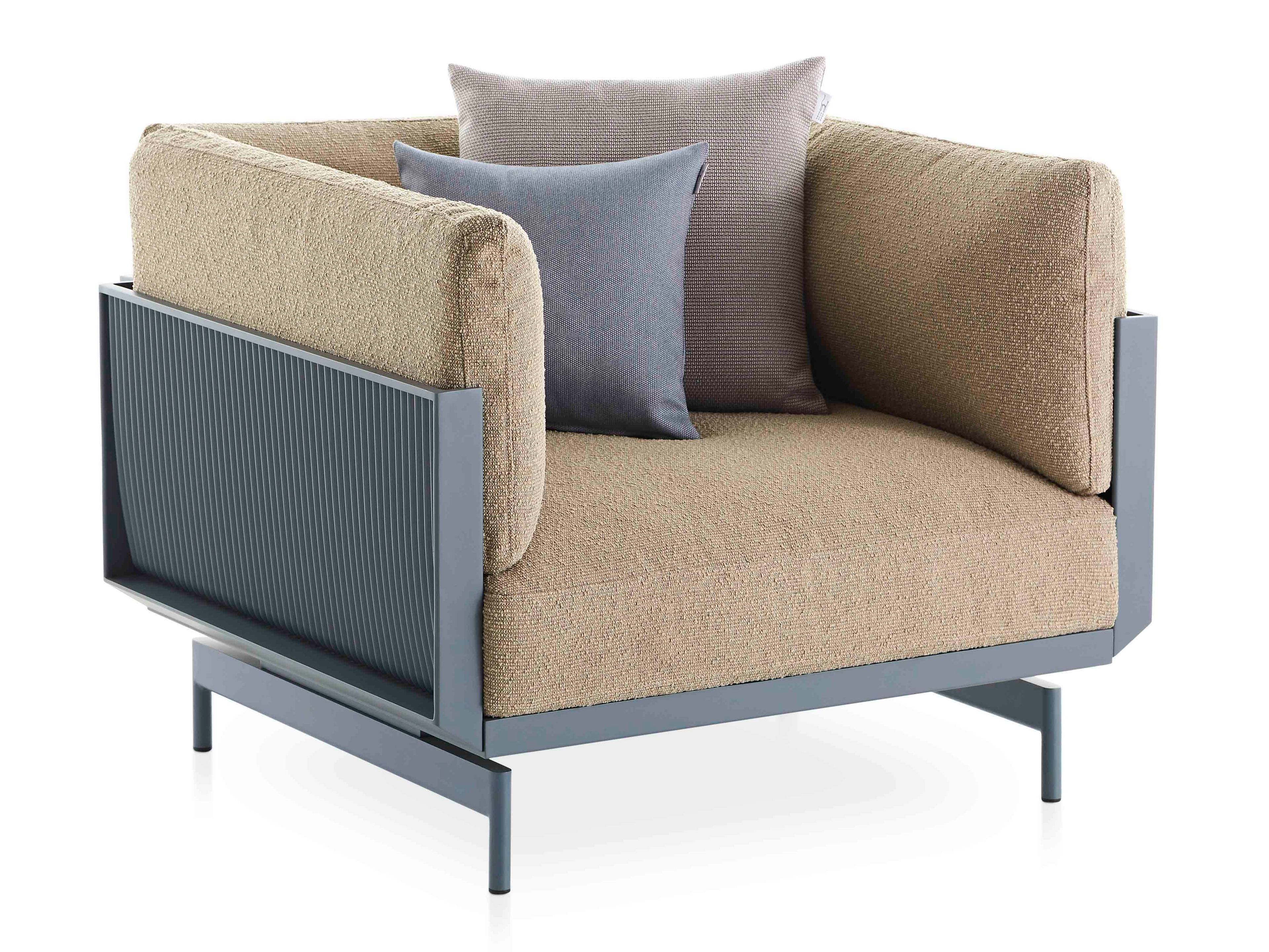 Садовый стул из ткани и алюминия с термокрытием GANDIABLASCO Onde ARCH-00136154 - Вид №20