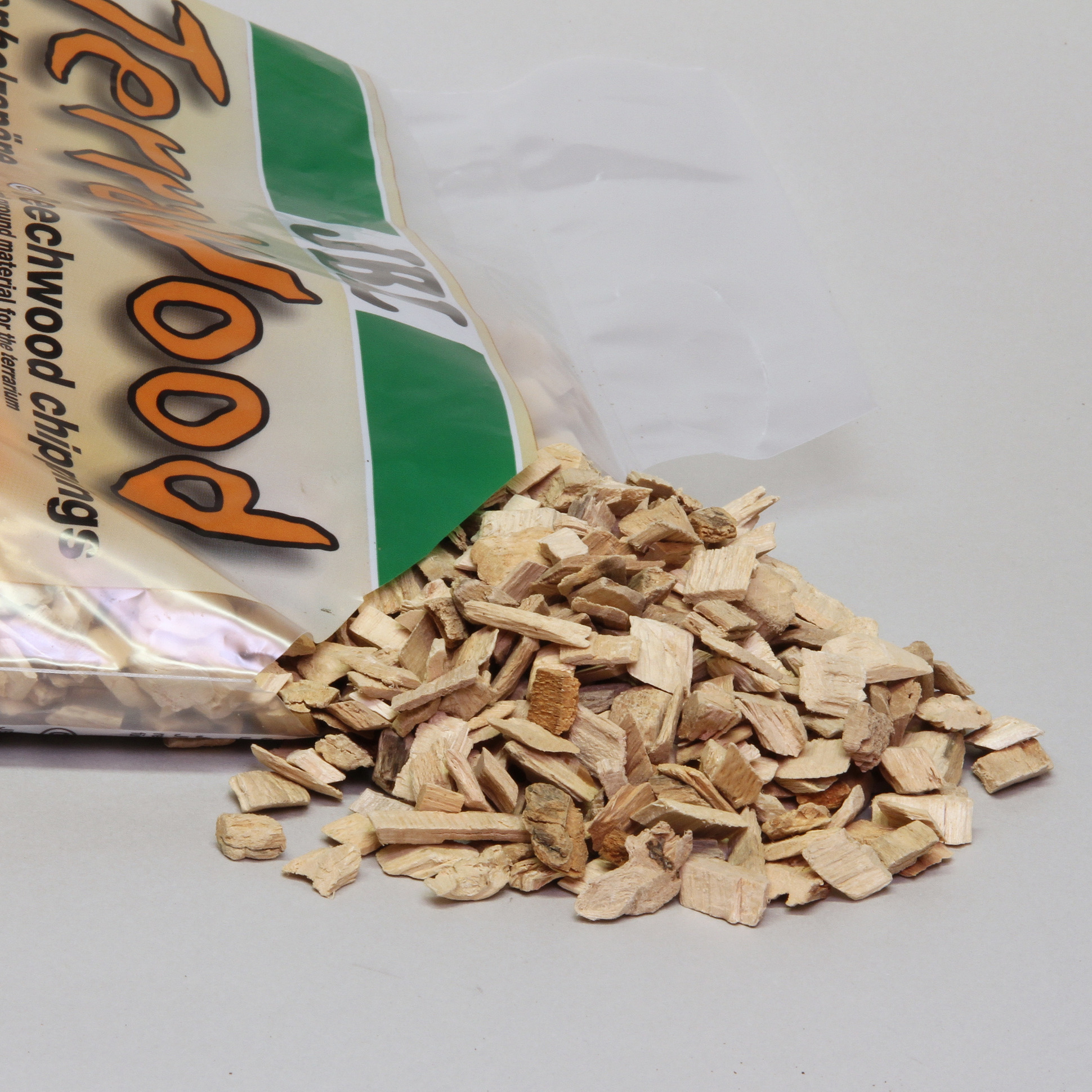 ПР0006710 Буковая щепа натуральный донный субстрат TerraWood для сухих и полусухих террариумов 20л JBL  - Вид №1