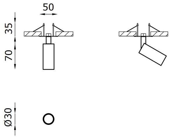 Buzzi & Buzzi Круглый регулируемый точечный светильник из алюминия Iron sun-id-1500498 - Вид №1