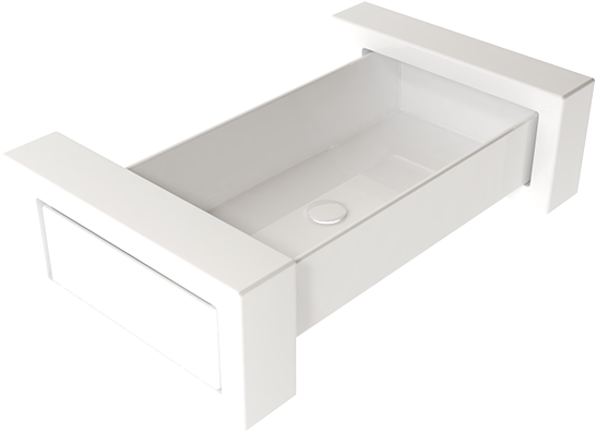 BXLAME800 Подвесная раковина настенная GSG CERAMIC BOX