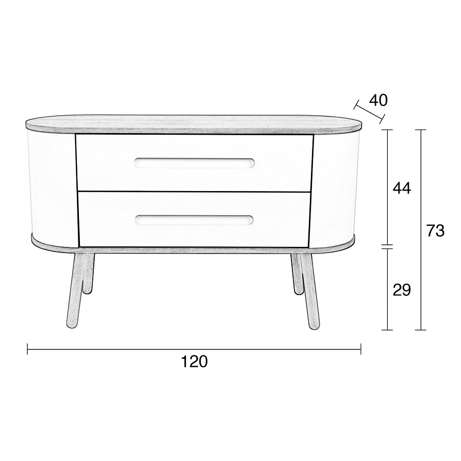 Тумба Cody 2DR Zuiver 4100034 - Вид №12