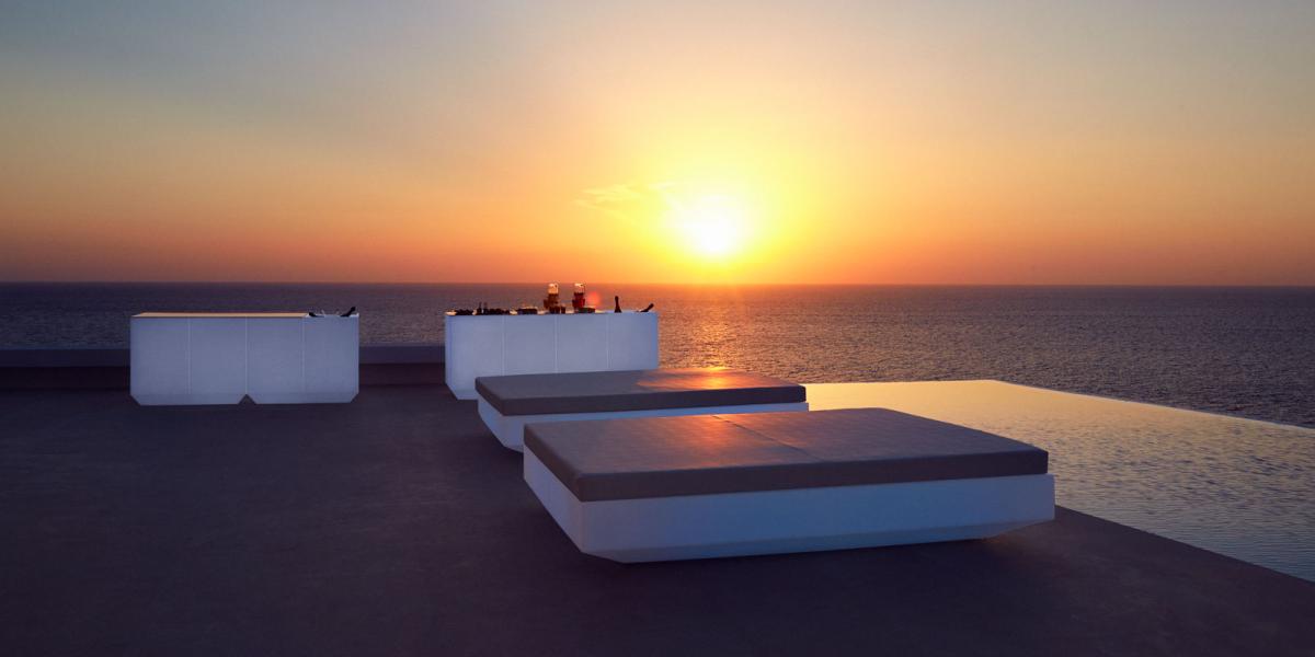 088237 Кровать 200x180x40 Vondom Vela - Вид №7