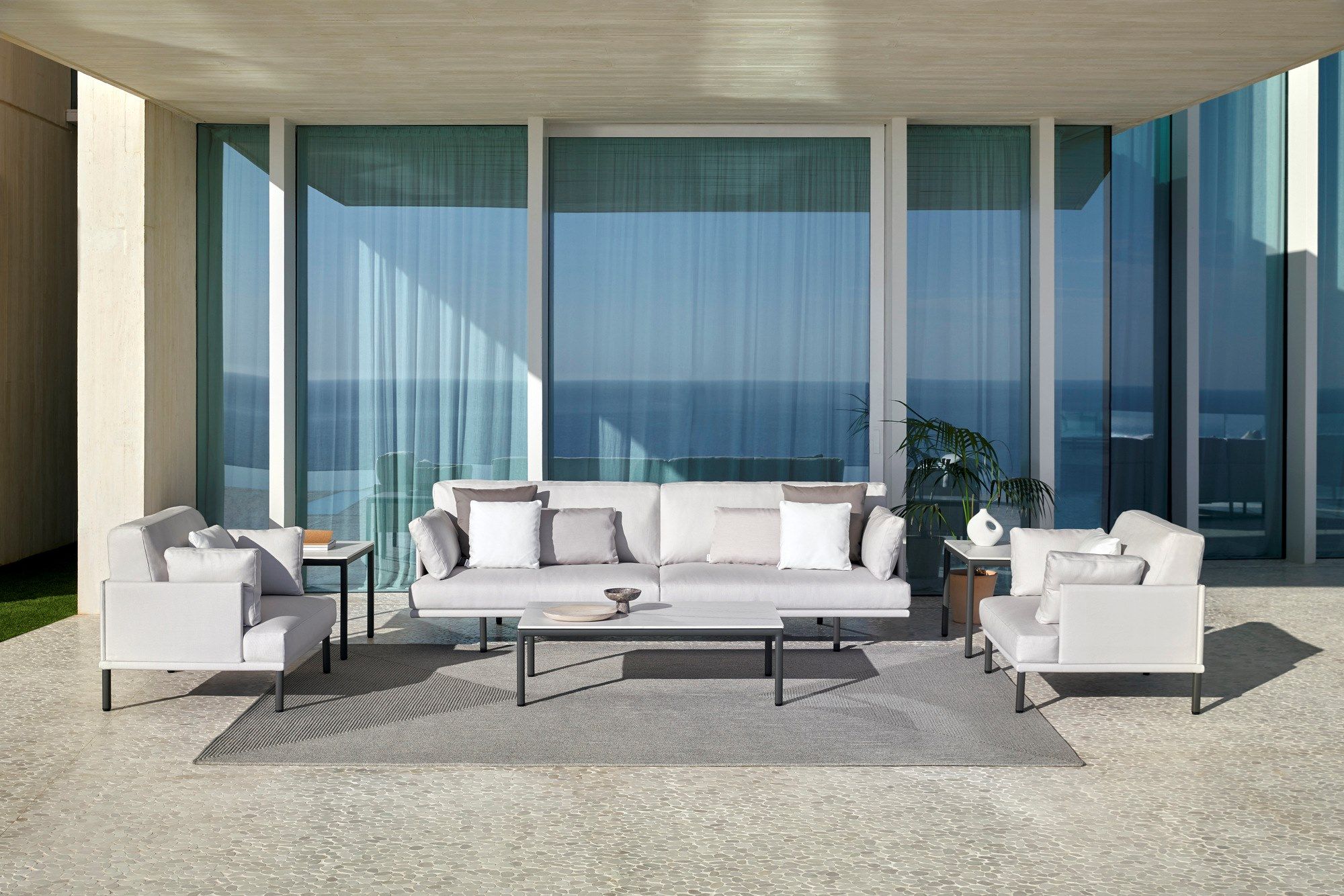 Тканевое садовое кресло с подлокотниками POINT Long Island ARCH-00027229 - Вид №2