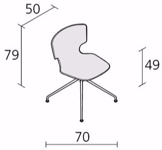 Alias Стул со съемным чехлом на козелке Enna erice sun-id-1417890 - Вид №3