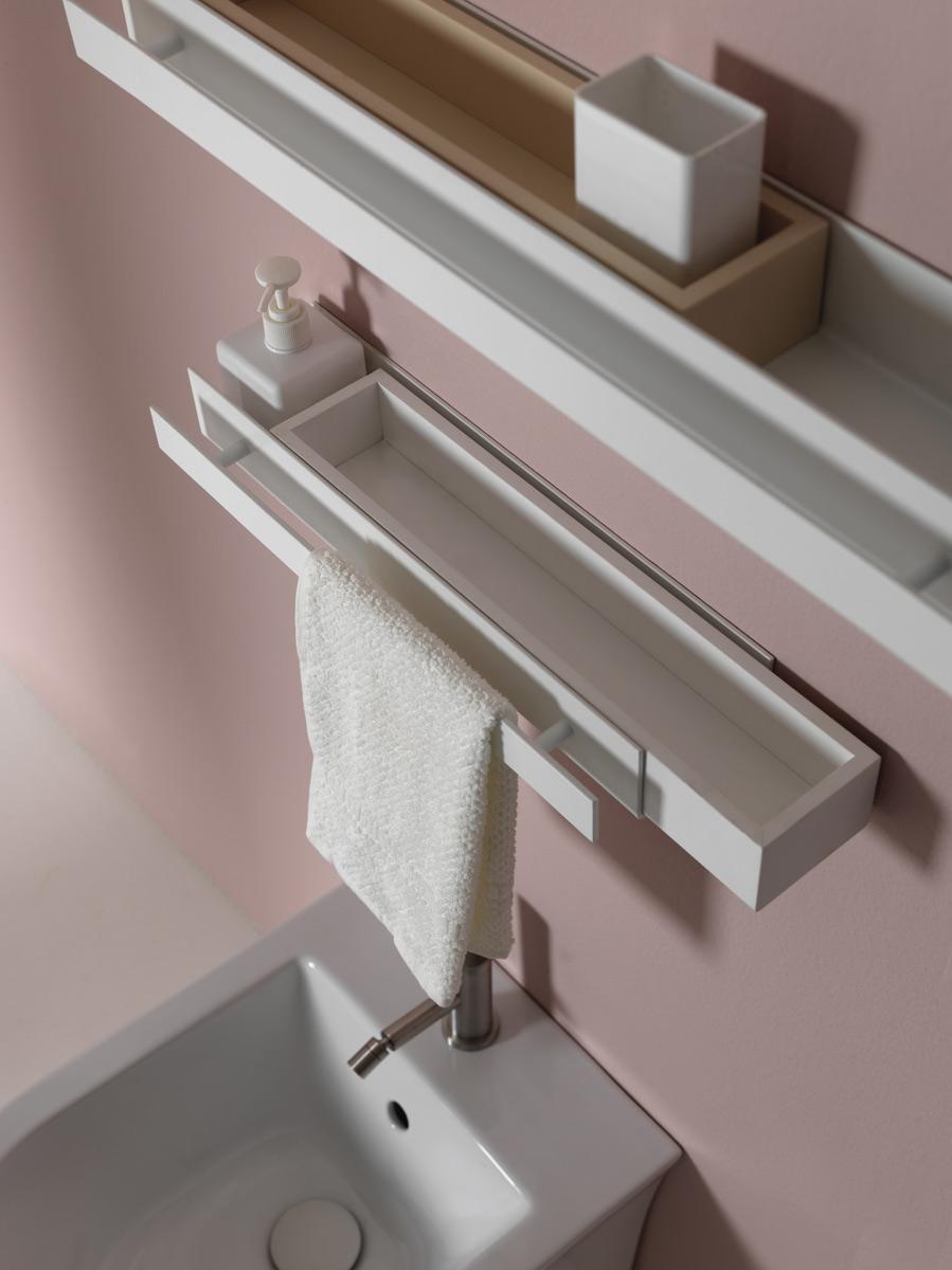 FIMEVE60 - FIMEAS60 Полка рейлинг с держателем полотенца GSG CERAMIC Accessori - Вид №1