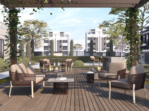 Алюминиевое садовое кресло с порошковым покрытием