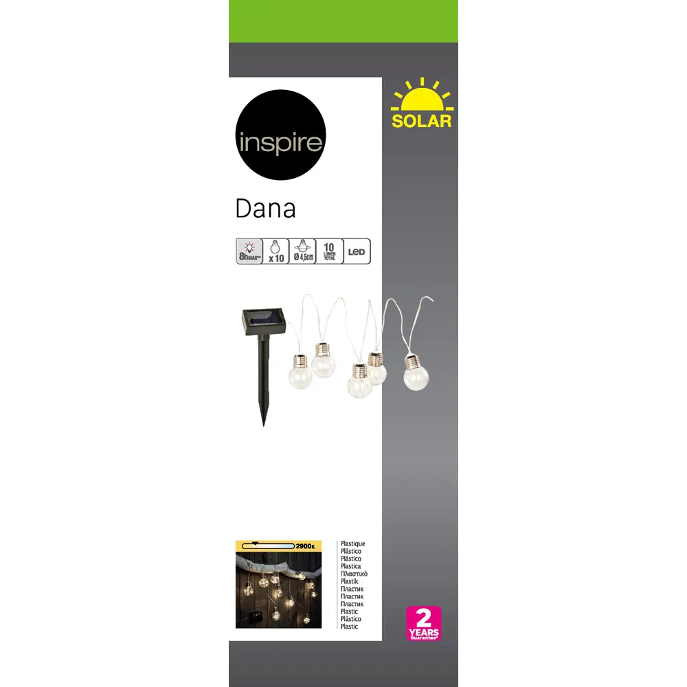 Солнечная гирлянда Inspire Dana для сада и интерьера 85062252 STLM-1444573 - Вид №4