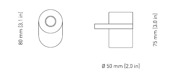 Стальной подсвечник с порошковым покрытием +kouple HEAVY CREAM ARCH-00065052 - Вид №6