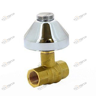 Кран шаровой FIV под штукатурку с хромированным колпаком 1/2" INCASSO 7362S104