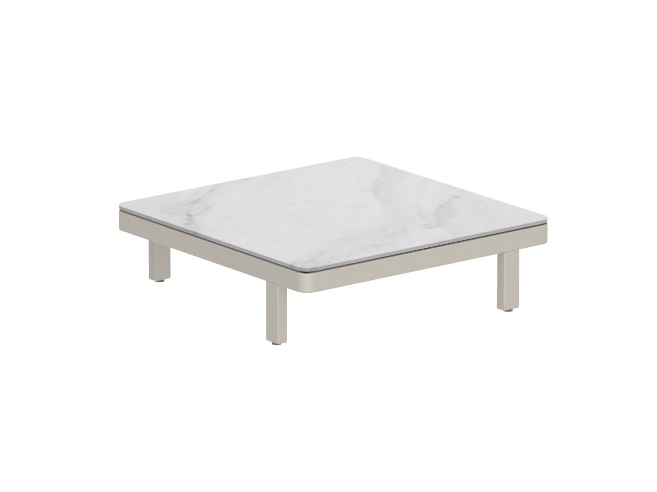 Алюминиевый квадратный низкий садовый столик с порошковым покрытием Royal Botania Alura Lounge ARCH-00012338 - Вид №2