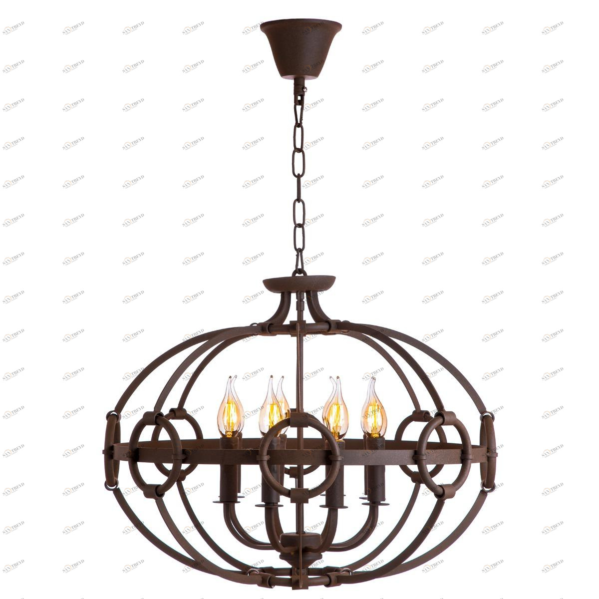 Подвесная люстра Loft IT Loft1344-8 LOFT IT ДИЗАЙНЕРСКИЕ, LOFT1344, ШАР 075255 Коричневый 