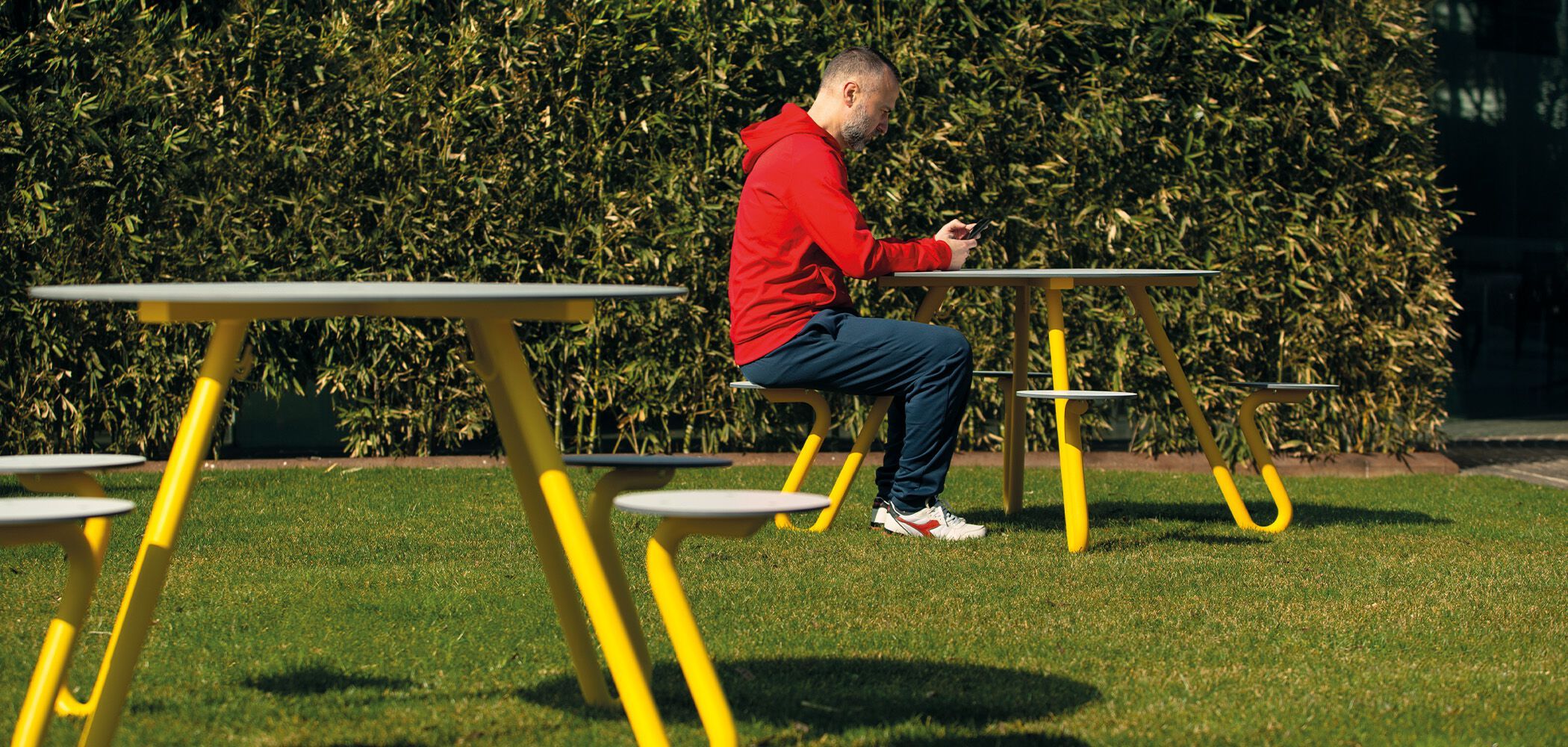 Стальной круглый стол для пикника City Design Zoid ARCH-00078610 - Вид №4