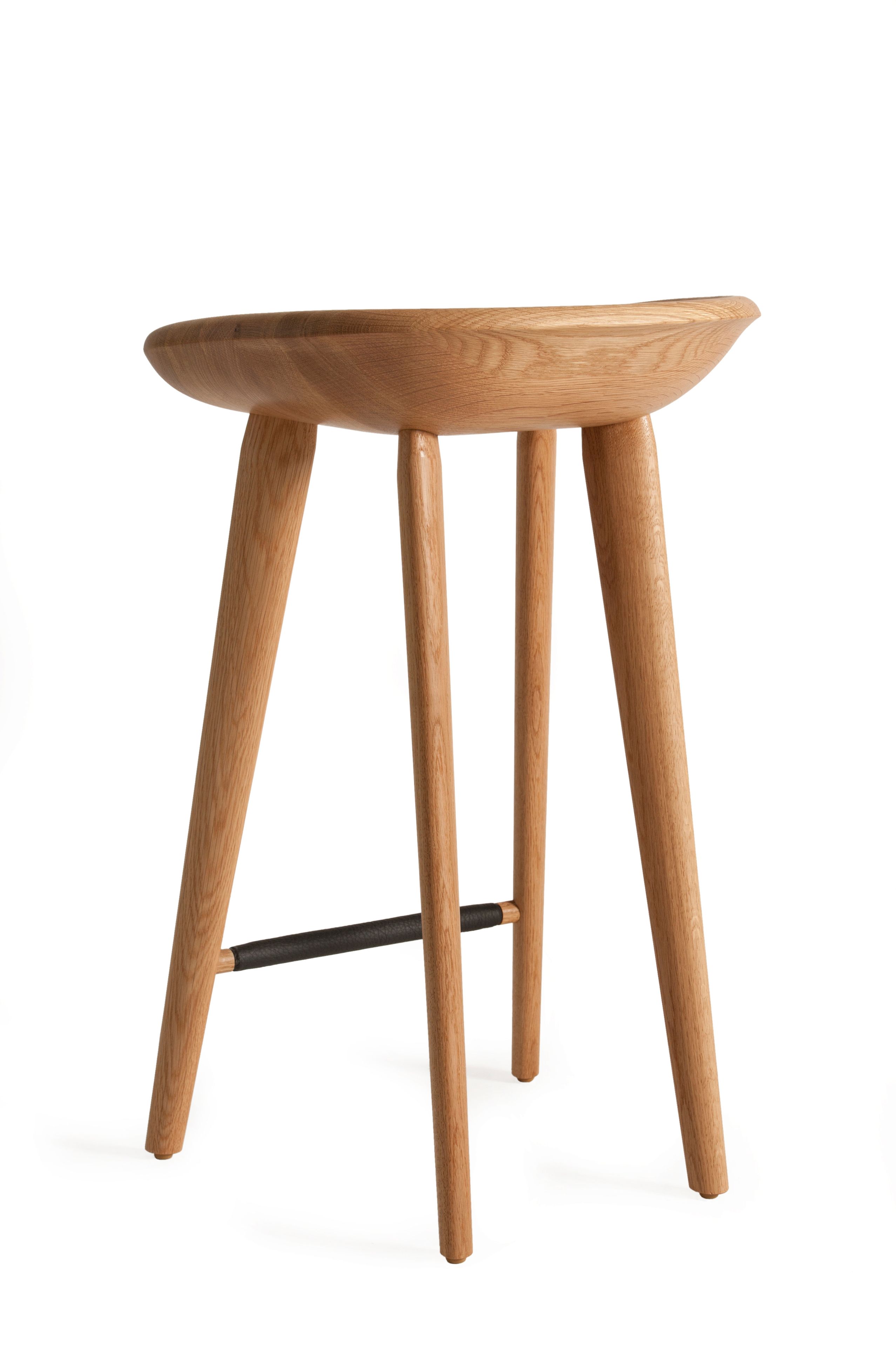 Табурет из массива дерева с подставкой для ног BassamFellows Трактор ARCH-00061645 - Вид №10