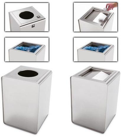 Caimi Brevetti Урна для мусора из нержавеющей стали для улицы Prisma sun-id-1429572 - Вид №4